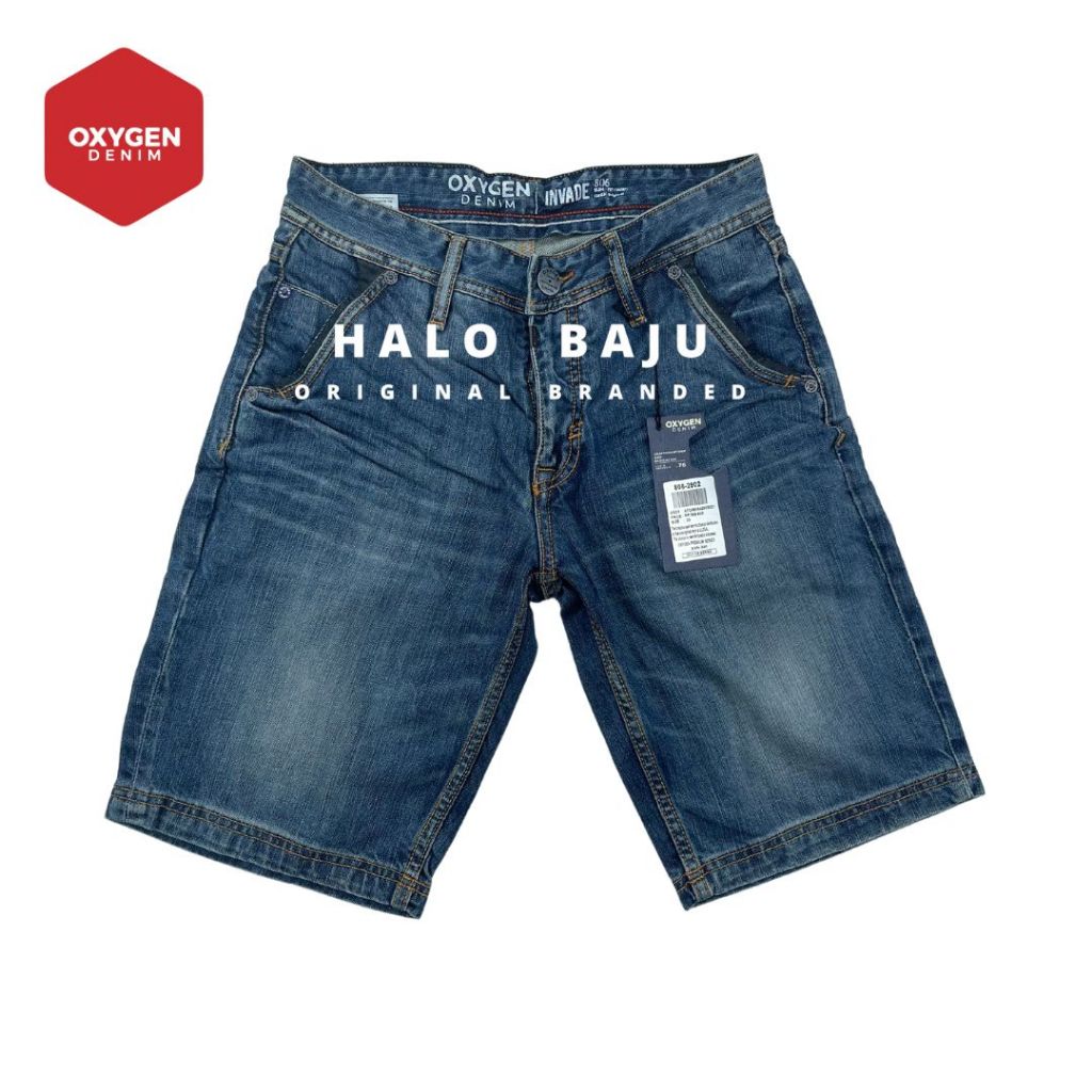 OXYGEN DENIM PENDEK (806-2902) - Celana Jeans Pendek - Celana Pendek Slim Fit Light Nyaman