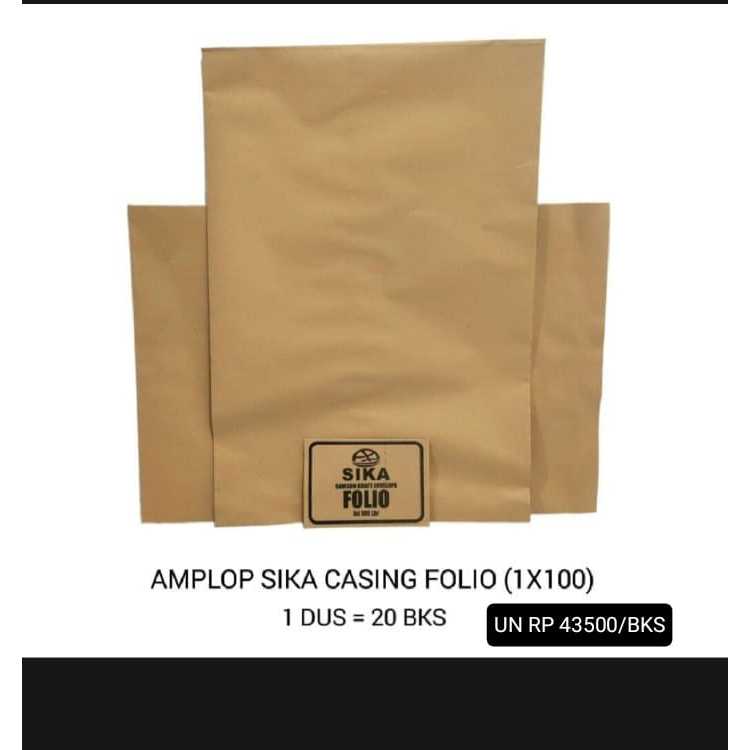 

AMPLOP CASING FOLIO SIKA (1X100)