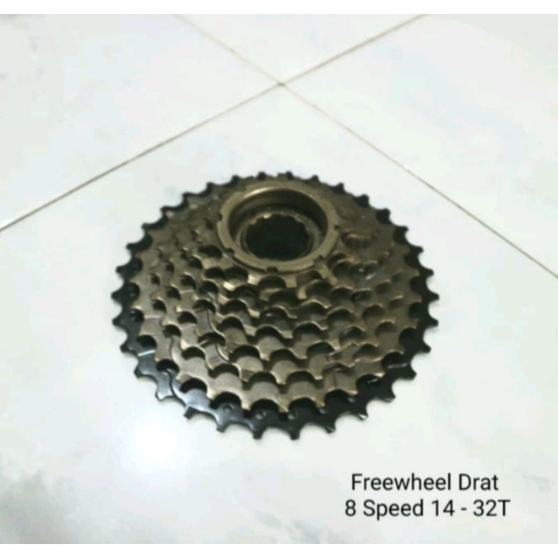 freewheel drat ulir 8 speed 32T gir belakang