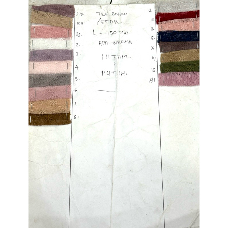 OBRAL KAIN TILE SNOWFLAKE BOX 6, 2, Plastik 8, 9/ TILE MOTIF / tile dot bintang, tile salju, tile do