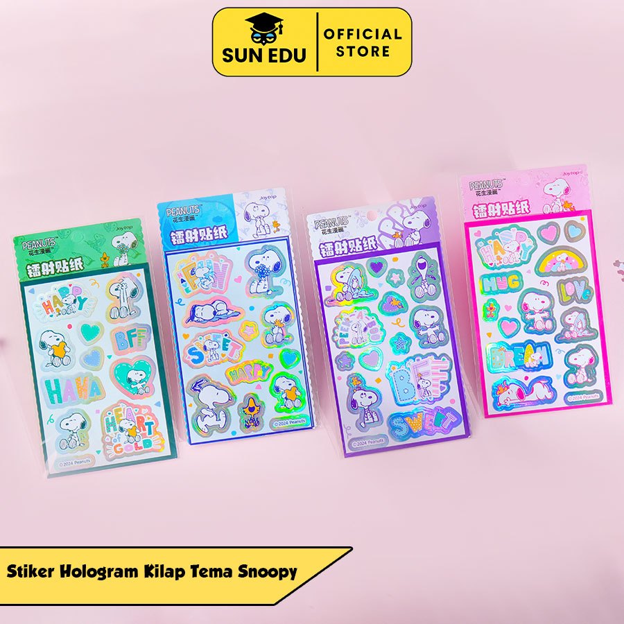 

Stiker Hologram Snoopy Lucu Handbook