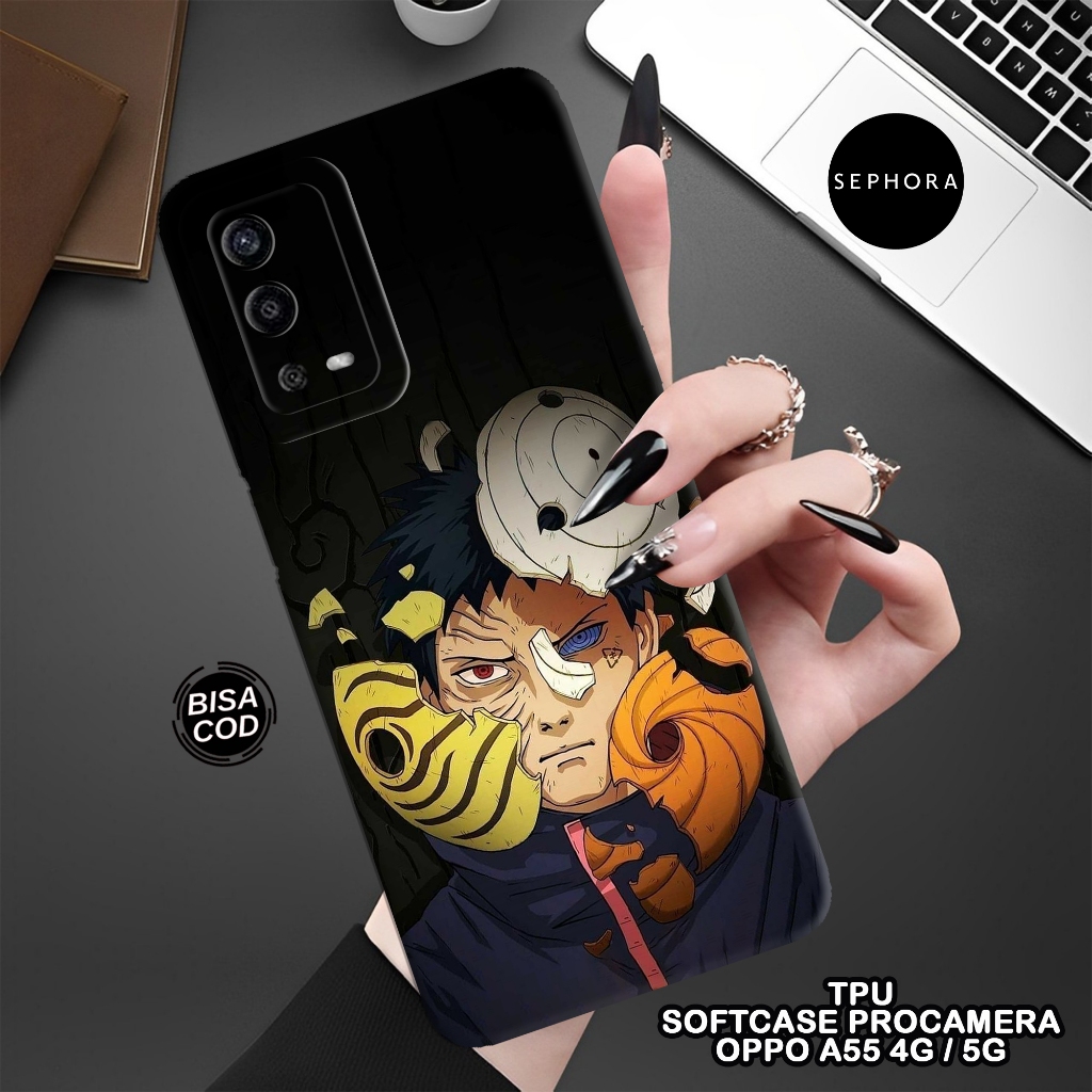 Softcase OPPO A55 4G Terbaru - Fashion Case Anime - Case OPPO A55 4G - Case Pro Camera - Casing OPPO