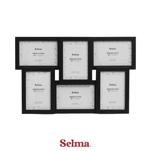 Selma 4R Astro Bingkai Foto Kompilasi 6 Frame Pigura Aesthetic Frame Tempat Foto Pajangan Dekorasi R