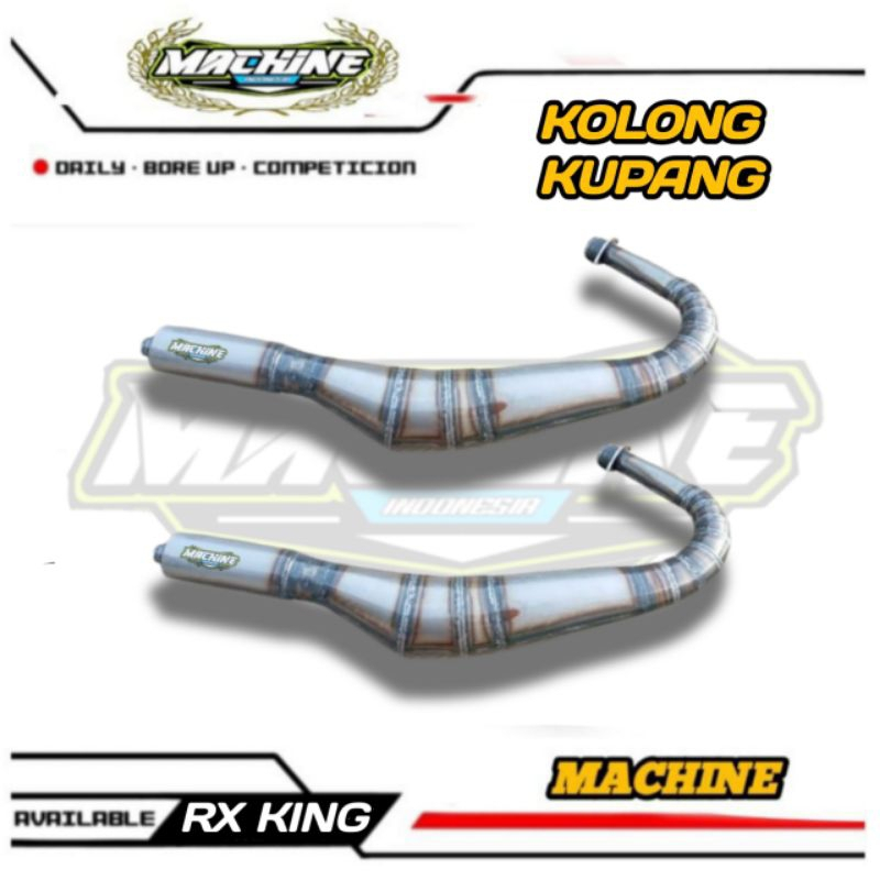 KNALPOT RX KING SPESIAL KOLONG KUPANG PLAT KARAT STANDAR PORTING ORIGINAL MACHINE BUKAN ABRT KDX BOP
