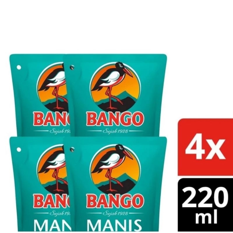 

BANGO Kecap Manis Kemasan Pouch 210 ml x 4pcs