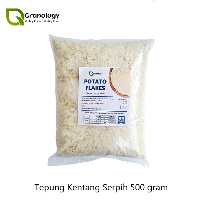 

Potato Flakes / Tepung Kentang Kasar (500 gram)