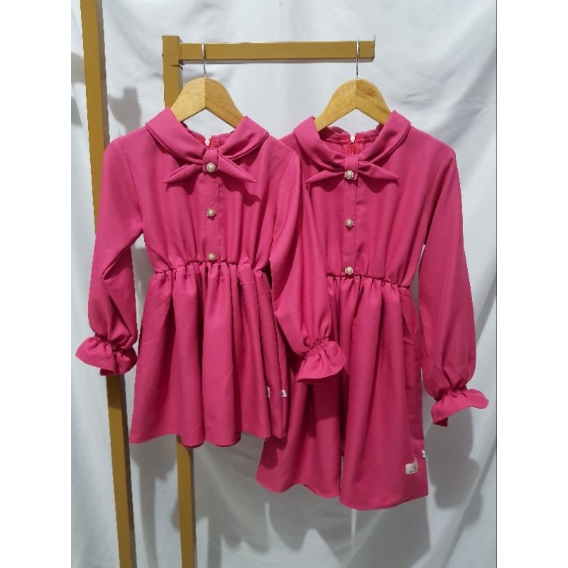 Tunik Azala Baju Anak Perempuan Warna Pink Fanta Fuschia by Vavanka