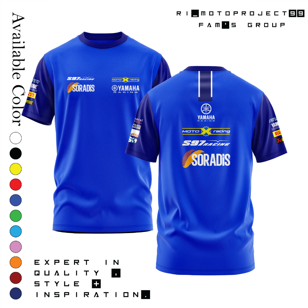 Tshrit Baju Kaos Team Official Fans Yamaha MotoXRacing 2024 WSBK Series Best Quality EUR