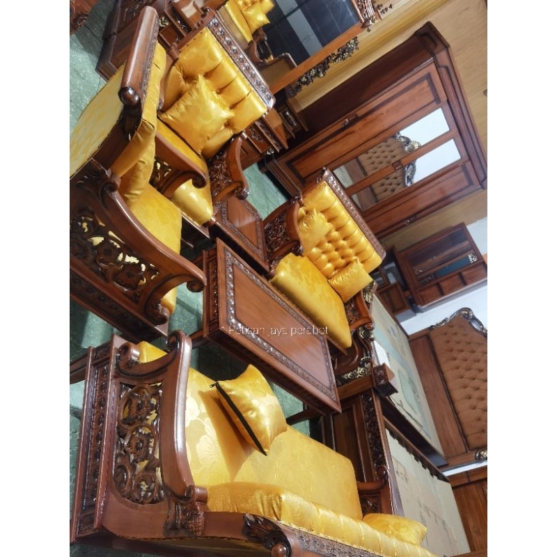 Sofa busa kayu jati / Sofa set / Kursi tamu / Kursi tamu jati