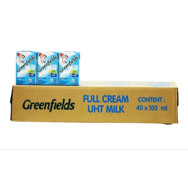 

Greenfields Susu UHT Full Cream 105 ml KARTON isi 40 pcs