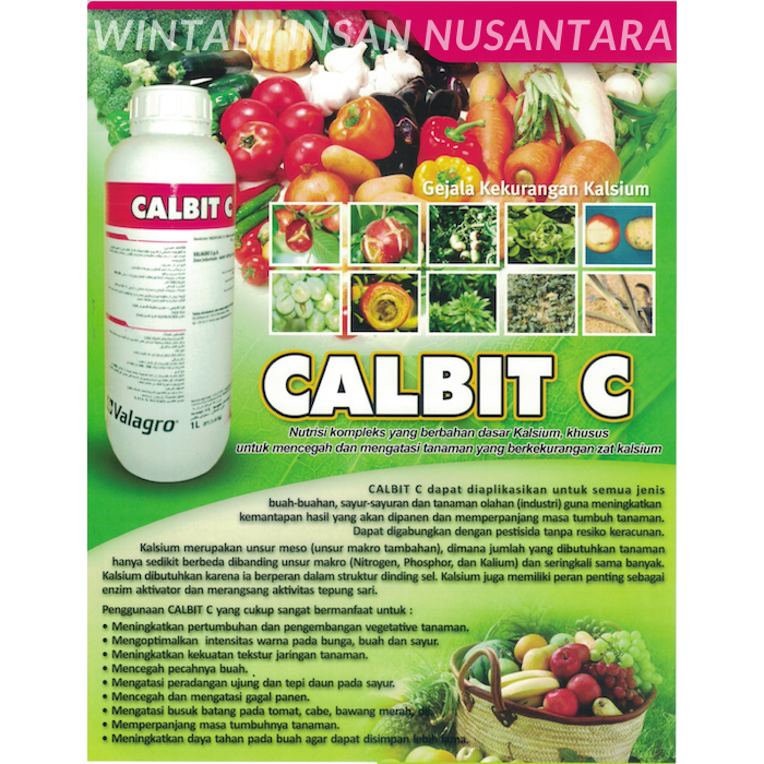 Pupuk Organik Cair Valagro CALBIT C Microelement isi 10 Liter - PUPUK CALSIUM COMPLEX / KALSIUM KOMP