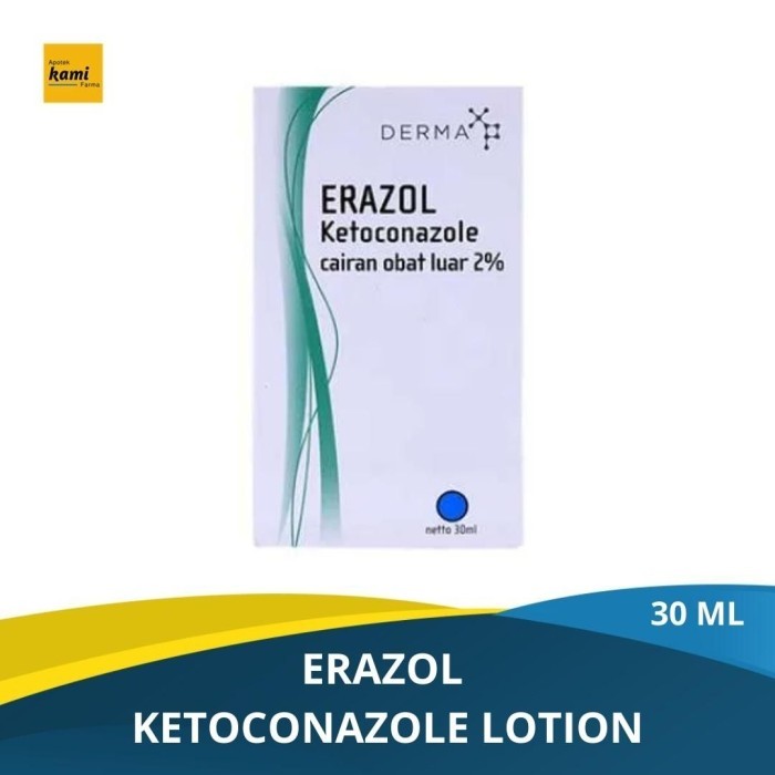 Erazol 2% - Ketoconazole Lotion 30 ml (Lotion Anti Jamur)