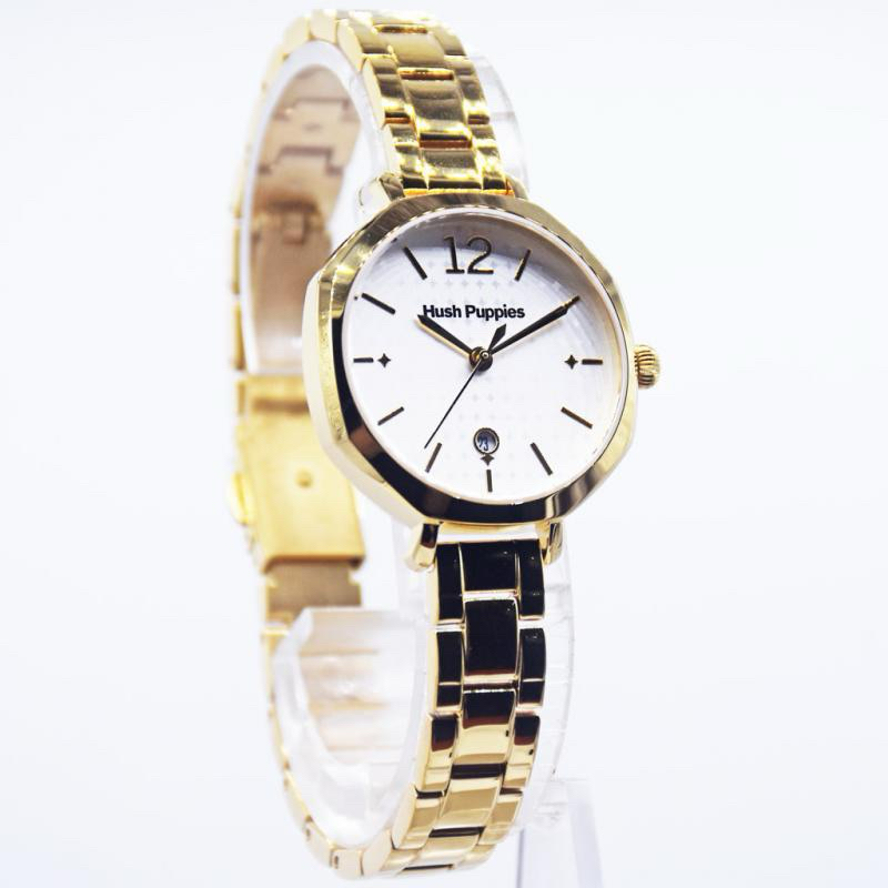Hush Puppies HP.3904L.1507 Jam Tangan Wanita Analog-Gold Original & Garansi Resmi