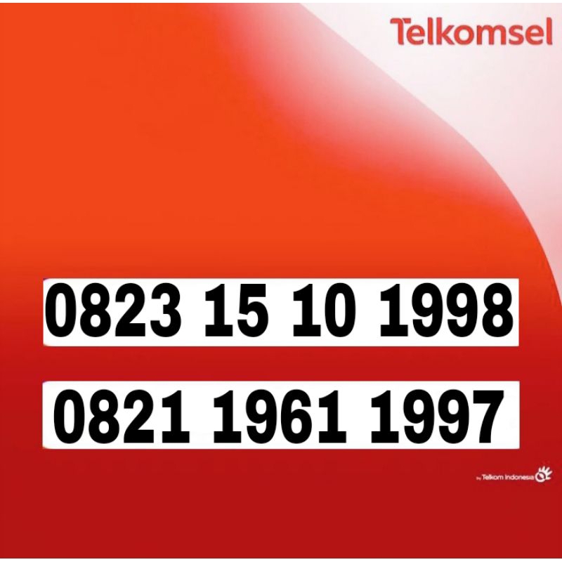 nomor cantik telkomsel 4G 1997 1998