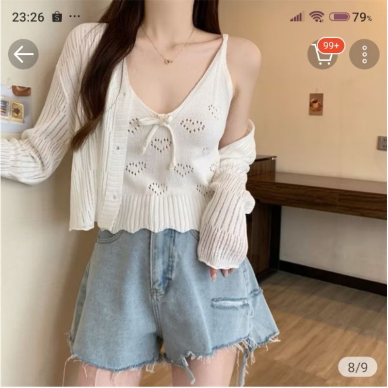 Tanktop Crop 🩷 Top Square Neck