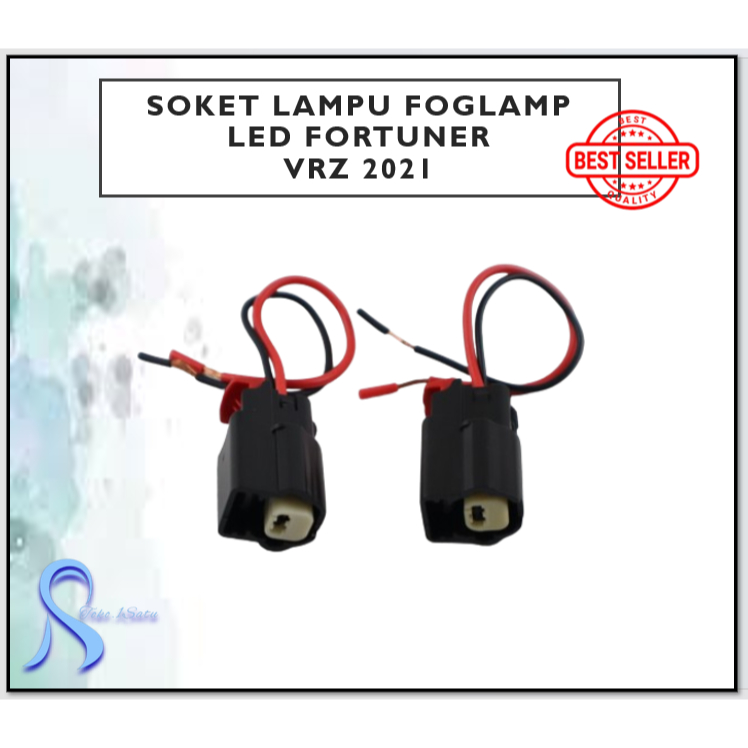 Soket Lampu Foglamp LED Fortuner VRZ 2021 Zenix Brio RS 2023 - Kabel Soket DRL Agya
