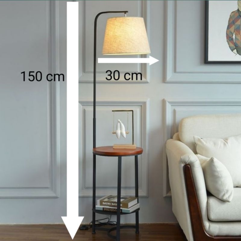 lampu standing meja nakas plus lampu standing ADL dekorasi aesthetic minimalis modern