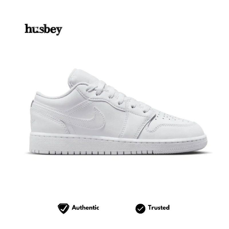 JORDAN 1 LOW TRIPLE WHITE GS