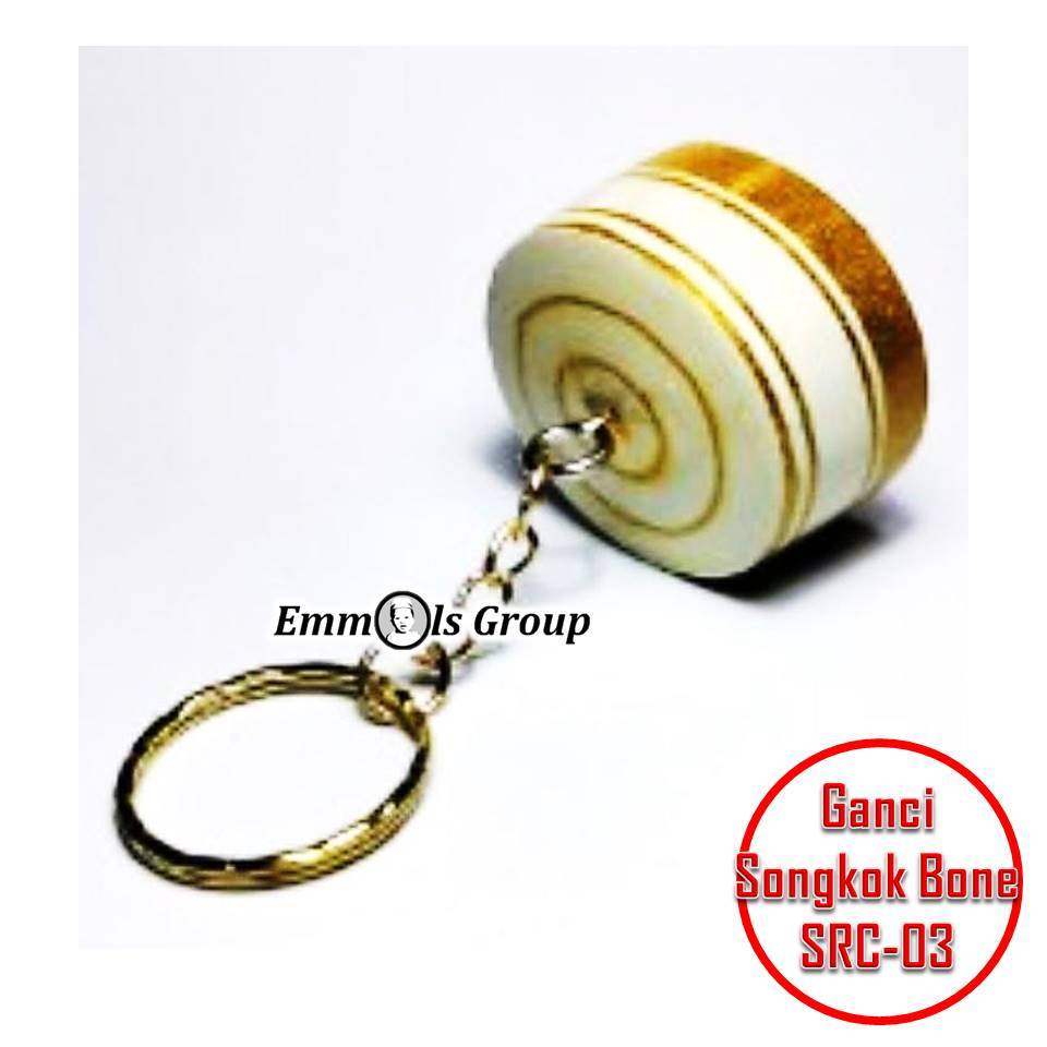 Gantungan Kunci Songkok Recca Bone / Songkok Recca Bugis Warna Putih dan Kuning Persis Songkok Recca