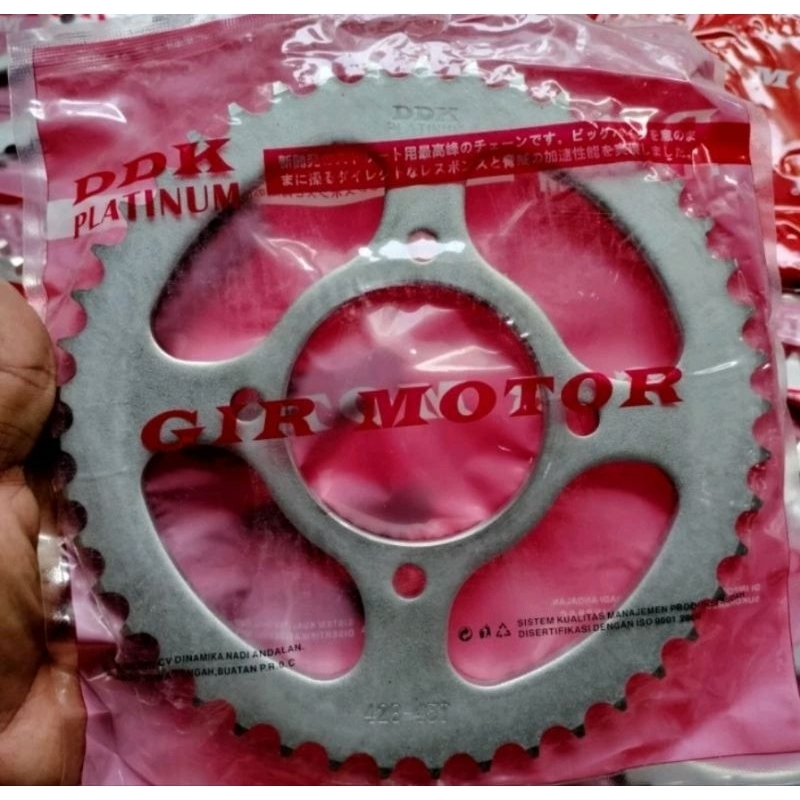 Gear Gir Belakang Vega ZR Ukuran 40T / 45T Kualitas Bagus kuat