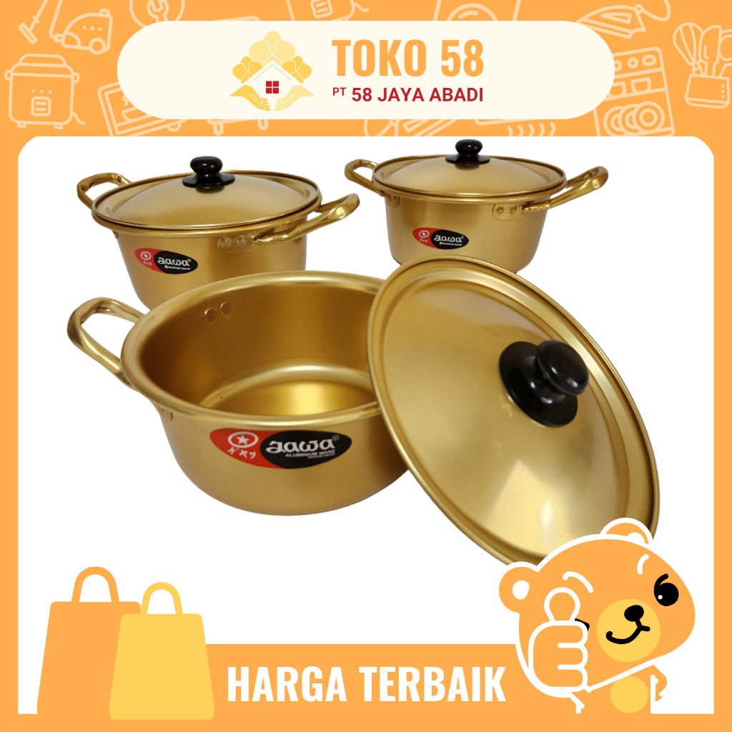 [COD] Panci Emas Maspion 18 cm / Pcs