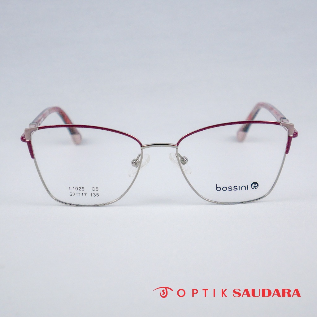 Optik Saudara - Frame Bossini - Kacamata Wanita Cat Eye Modern Style F L1025 C5 52