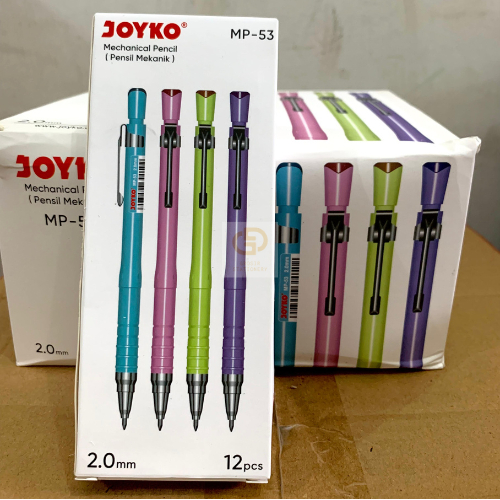 

(1 LUSIN / 12 PCS) Mechanical Pencil Pensil Mekanik Joyko MP-53 2.0 mm