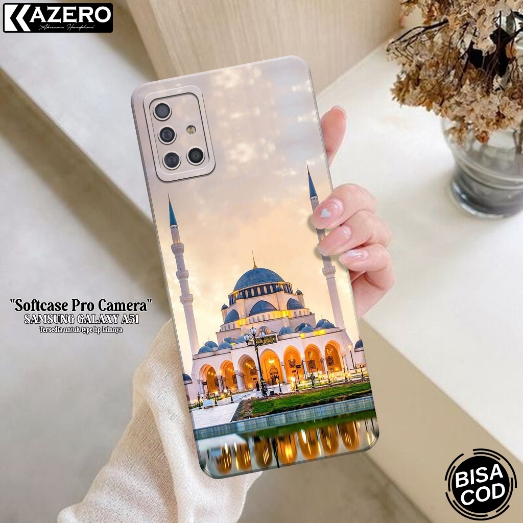Kesing Samsung Galaxy A51 - Kazero Fashion Case Masjid - Case Samsung Galaxy A51 - Pelindung Hp - Ca