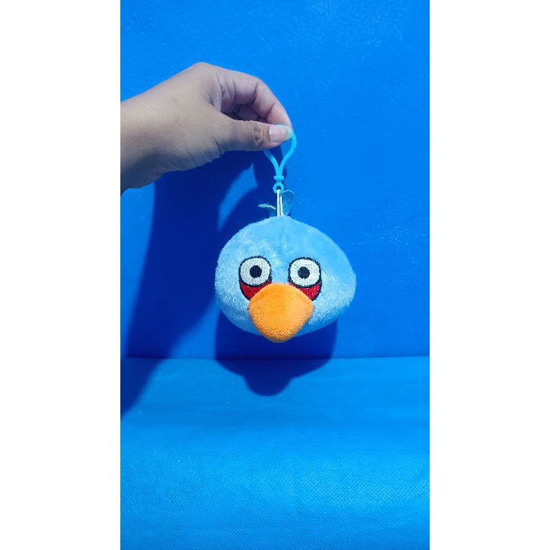 Gantungan Kunci / Ganci / Gantungan Tas Angry Birds Biru Ori (PL) Lepas Kolpri