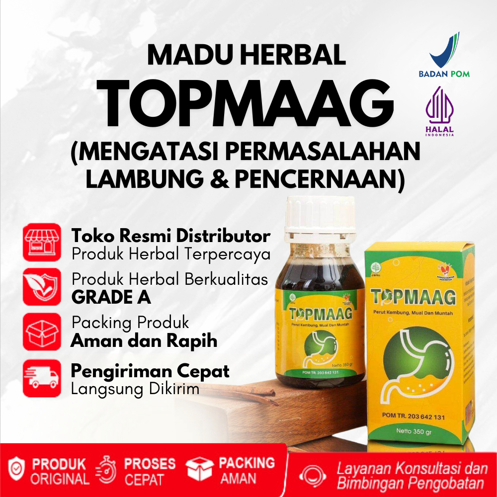 

MADU TOPMAAG ATASI SAKIT LAMBUNG MAAG GERD GASTRITIS TUKAK LAMBUNG MUAL MUNTAH HERBAL BPOM AMPUH