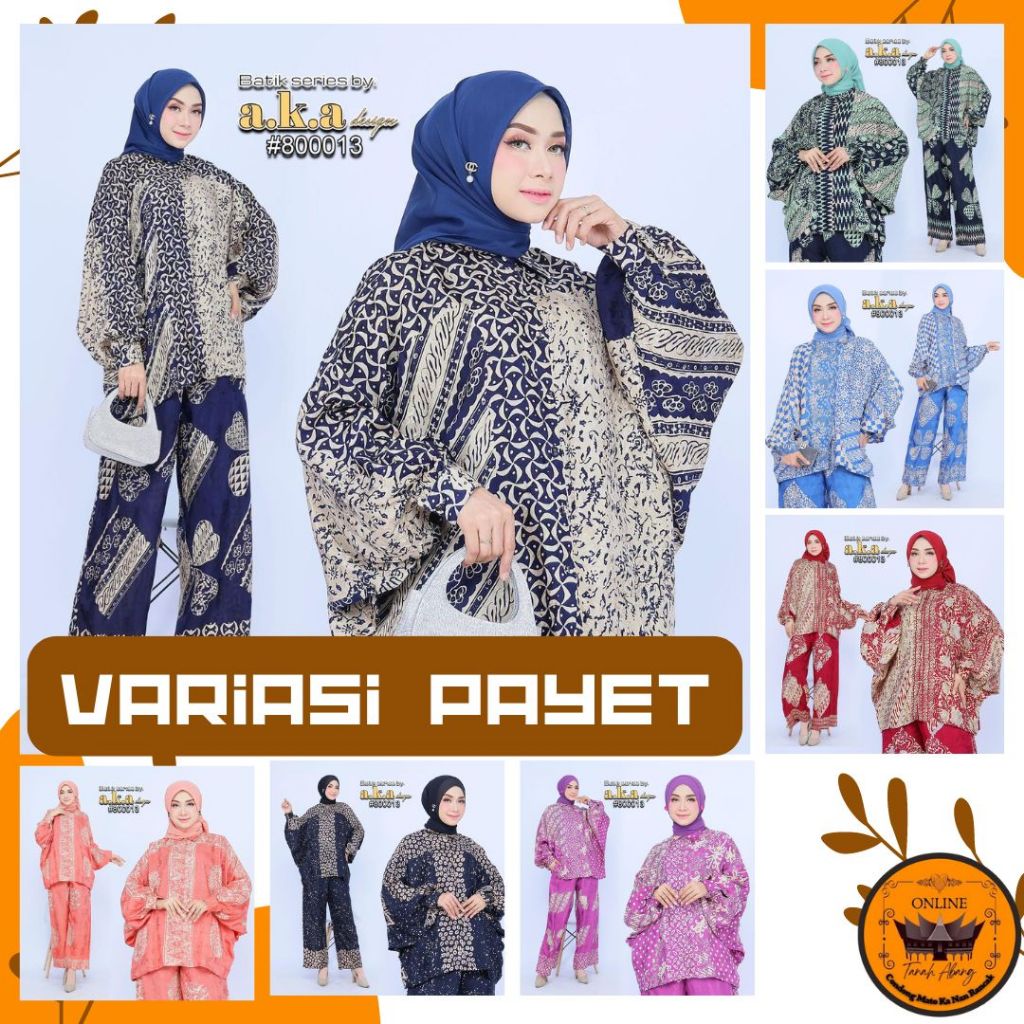 800013 Setelan Celana Kulot Batik Baby Premium Viscose Semi Sutra Halusan A.K.A Design