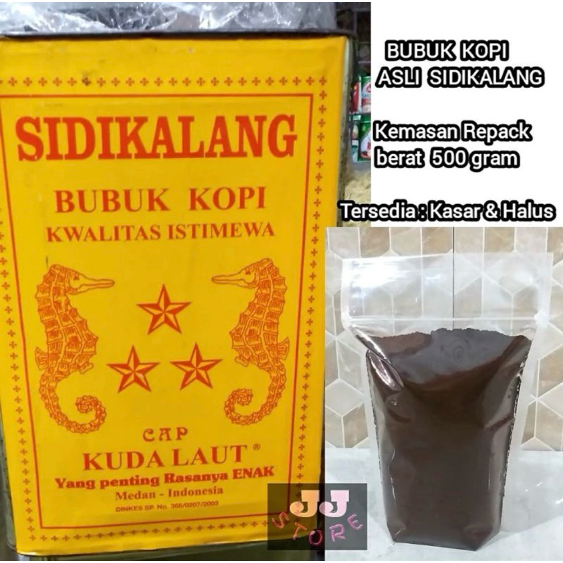 

Kopi Bubuk Hitam khas asli Sidikalang repack 1/2 kg