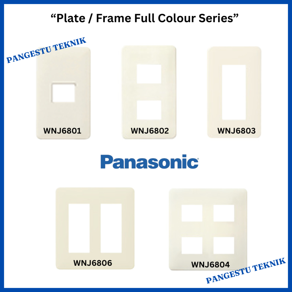 Frame Saklar Stop Kontak 1 Gang 2 Gang FULL COLOUR Series Panasonic