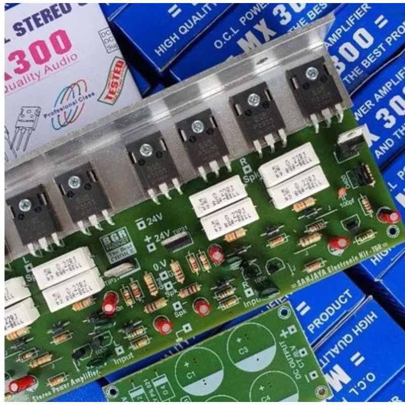 POWER AMPLIFIER MX300 STEREO BELL BGR SANJAYA ELEKTRONIK KIT ORIGINAL