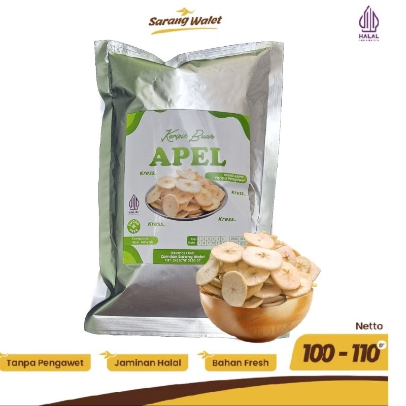 

Keripik Buah dan Sayur 100gr - 110gr Sarang Walet Oleh-Oleh Khas Batu Malang Nangka Apel Salak Nanas Wortel Pisang Coklat Kemasan Toples Halal Tanpa Pemanis