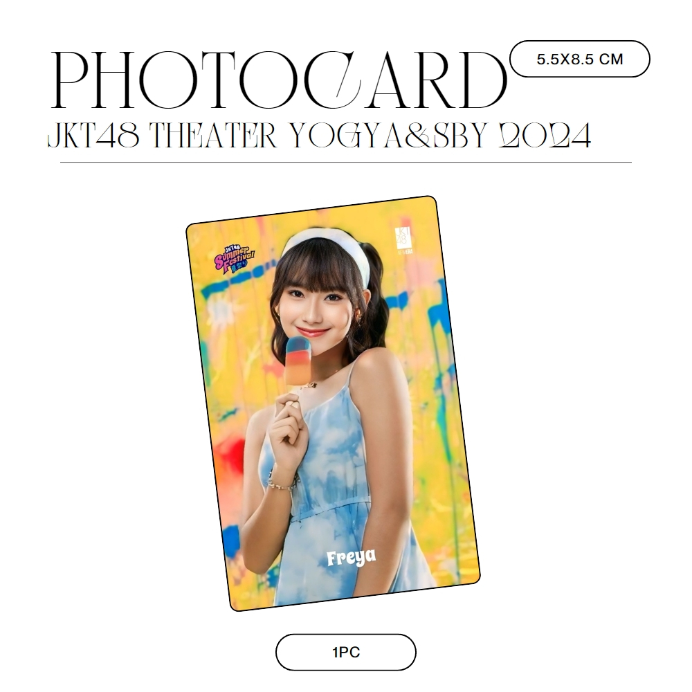 PHOTOCARD JKT48 SUMMER FESTIVAL (HARGA 1 PCS + LAMINASI 2 SISI) JPOP CARDS IDOL UNOFFICIAL ADEL ALYA