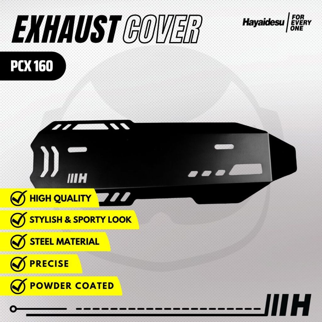 Cover Tameng Pelindung Knalpot Motor PCX 160 (2021-2025) HAYAIDESU