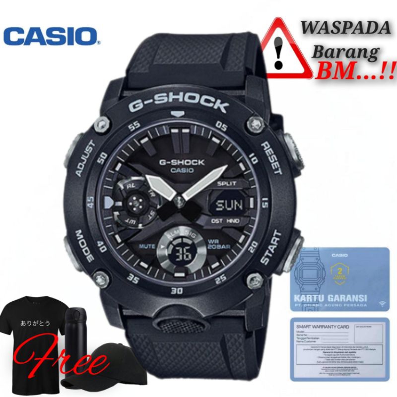 Jam Tangan Pria G-Shock GA-2000S-1ADR / G-SHOCK Original ga-2000s-1adr