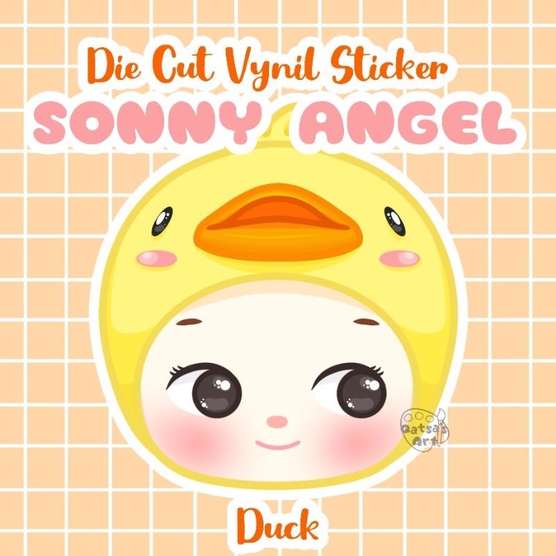 

|| Die Cut Vynil Sticker || SONNY ANGEL || Duck from Animal Series ||