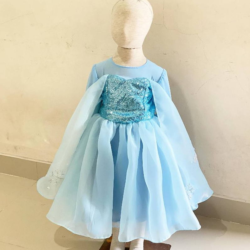 Queen Elsa Frozen Dress / Kostum Elsa Frozen / Gaun Elsa Frozen / Kostum Elsa Frozen / Gaun Karakter