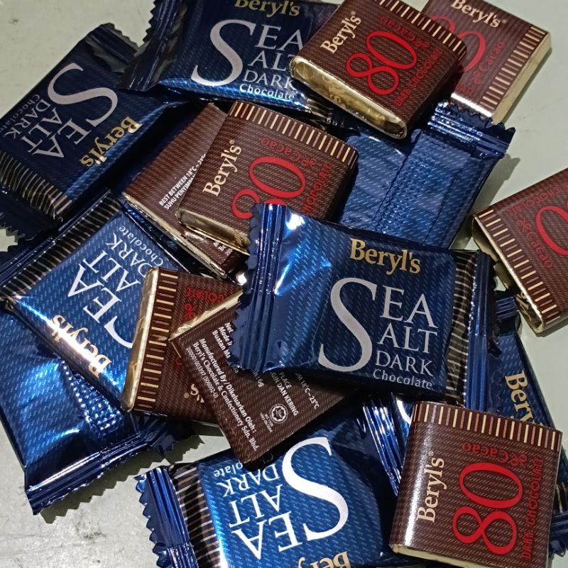 

Beryls Eceran 6gr Seasalt 70% 80% Coklat Bar Chocolate Malaysia Satuan