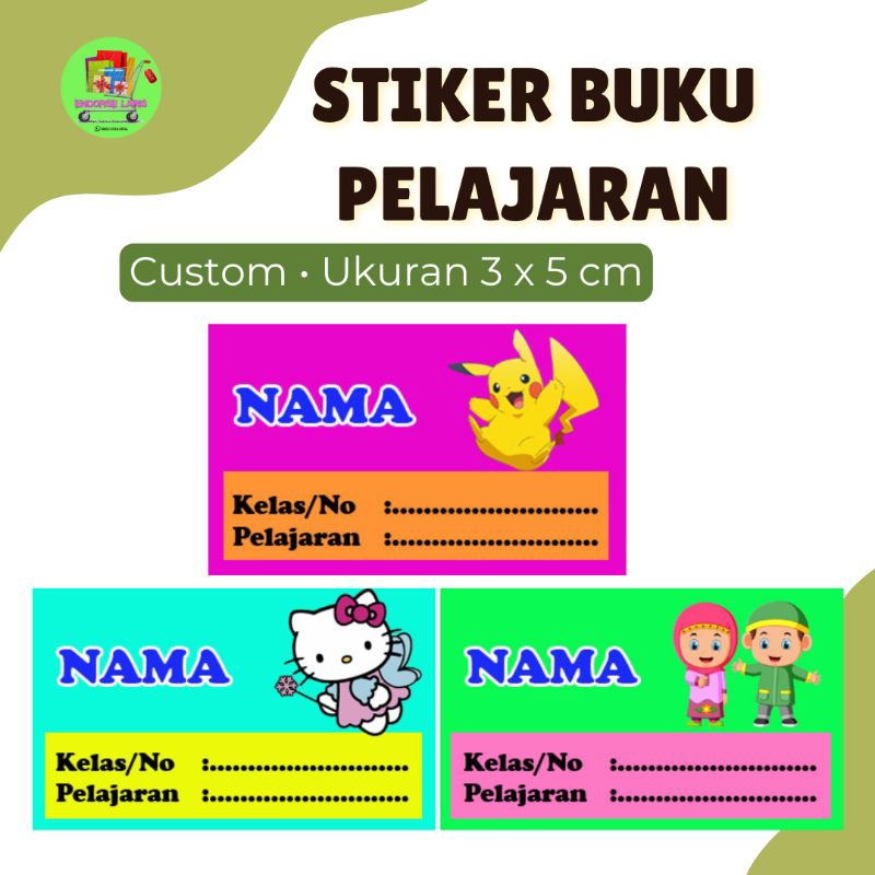 

Stiker Buku Pelajaran Sticker Mapel Label Anak Custom