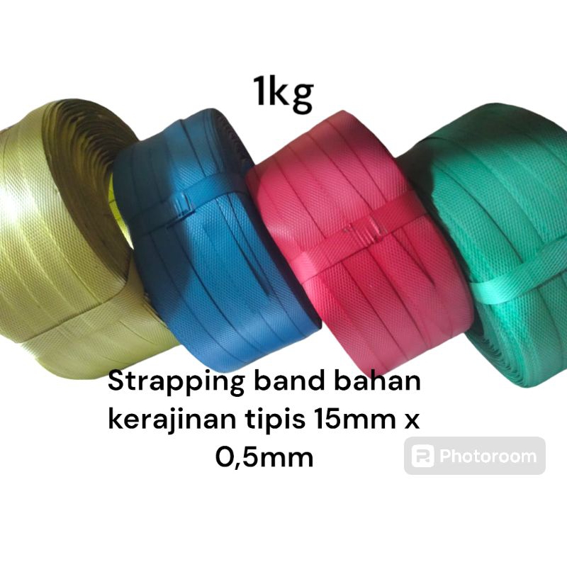 strapping band/kerajinan 0,5mm x 15.6mm bahan lentur tidak kaku
