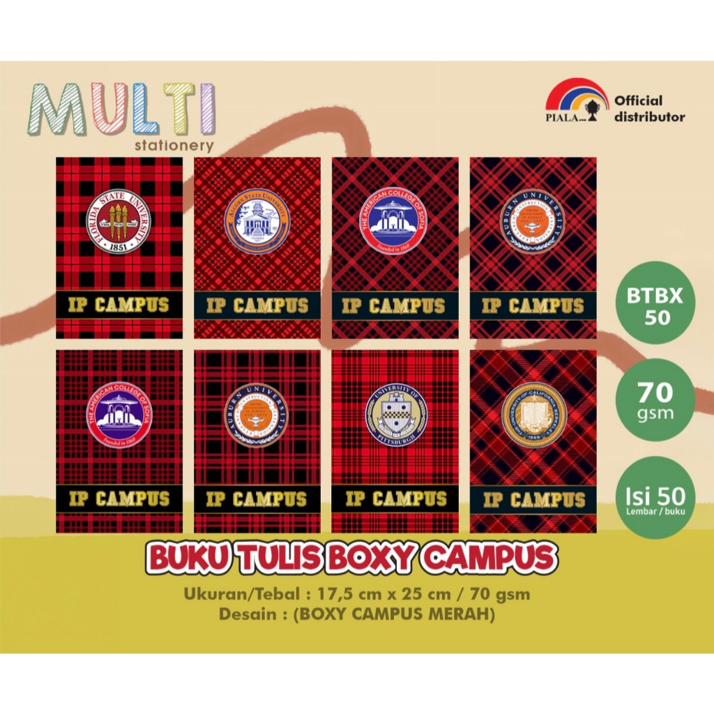 

BUKU TULIS BOXY 50 CAMPUS