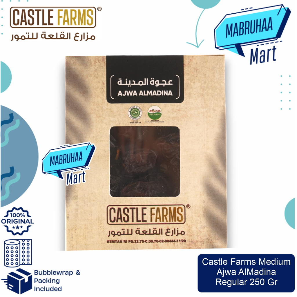 

Kurma Ajwa Al Madina Castle Farms 250 Gr Medium Berkualitas Almadina Kurma Nabi