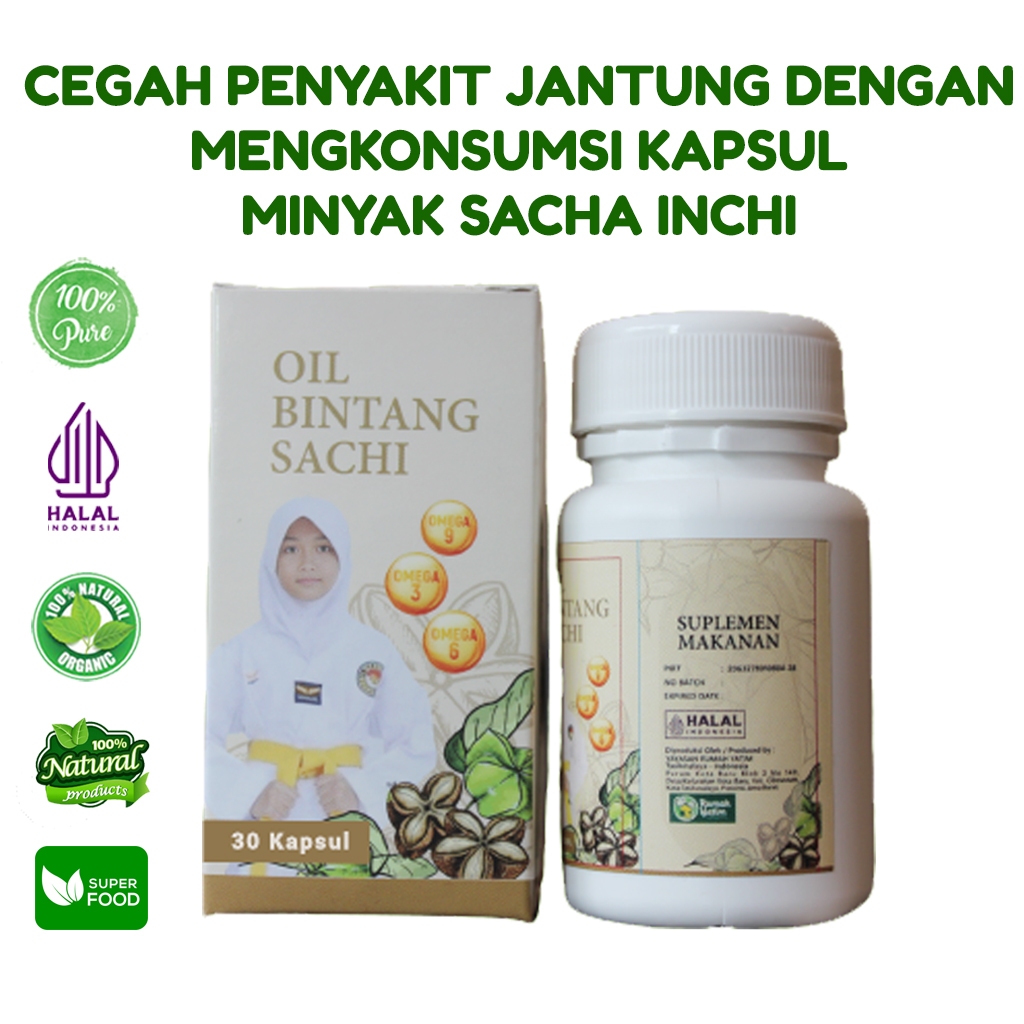 Jual Herbal Pencegah Penyakit Jantung Kapsul Minyak Sacha Inchi