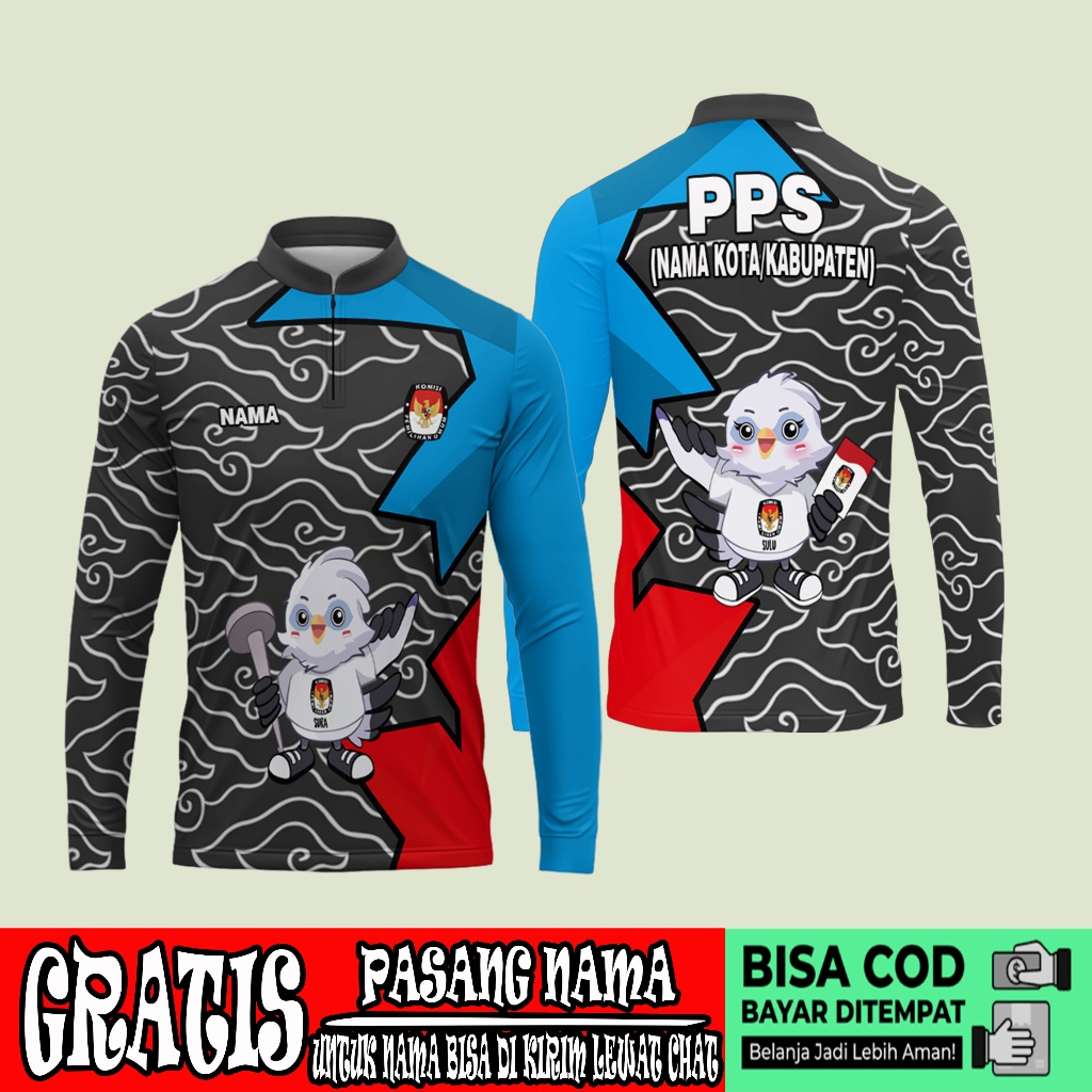 baju kaos pps pemilu 2024/kaos pps pilkada serentak 2024/baju sekretariat pps pemilu 2024 art 06