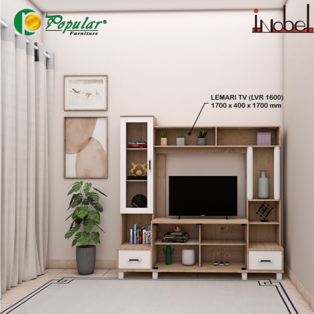 Buffet TV Tinggi LVR 1600 White Rak TV Lemari TV Meja TV