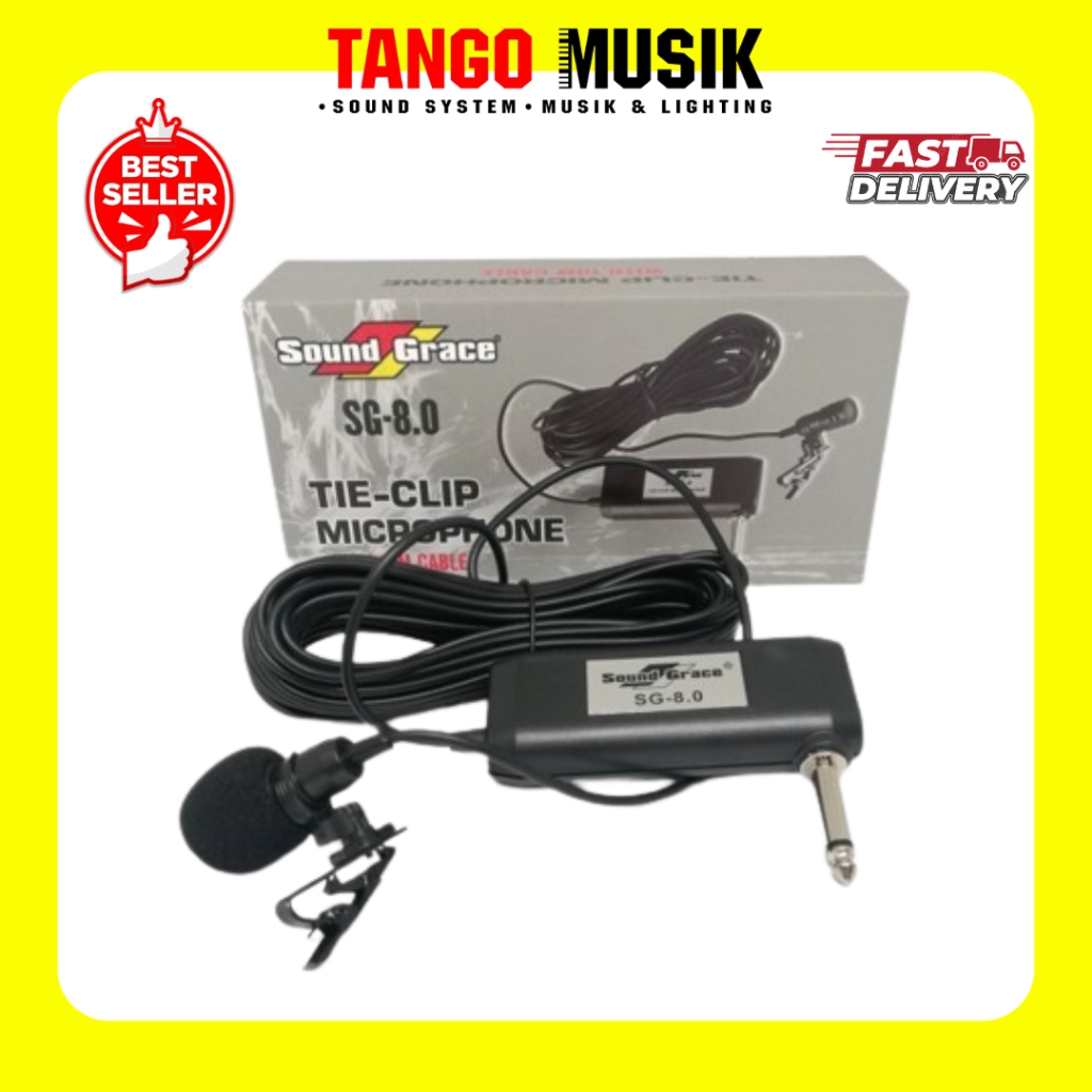 MIC CLIP ON SOUNDGRACE SG 8.0 ORIGINAL / MIC LAVALIER / MIC PIDATO / MIC CERAMAH / MIC KECIL / MIC J
