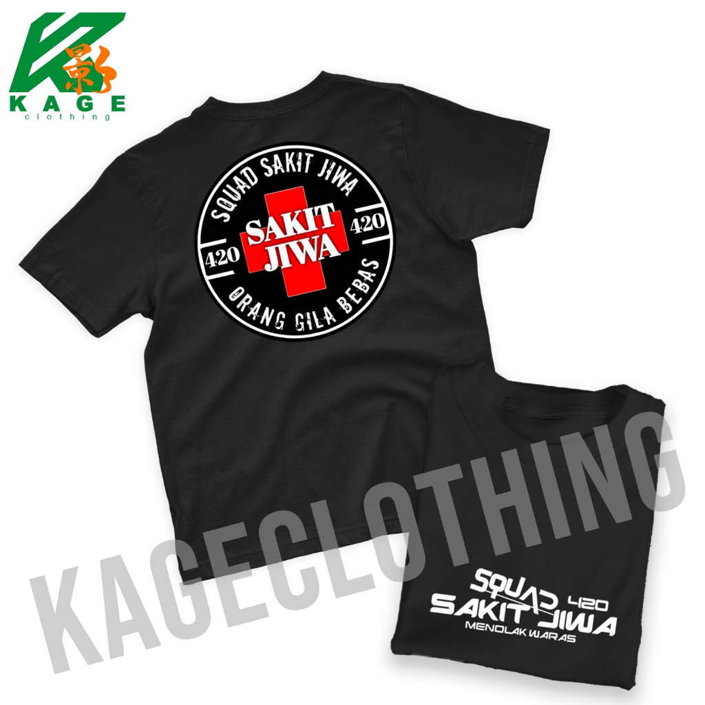 Kaos TEAM SAKIT JIWA Tshirt baju distro cotton combed 30s UNISEX KAOS SQUAD SAKIT JIWA